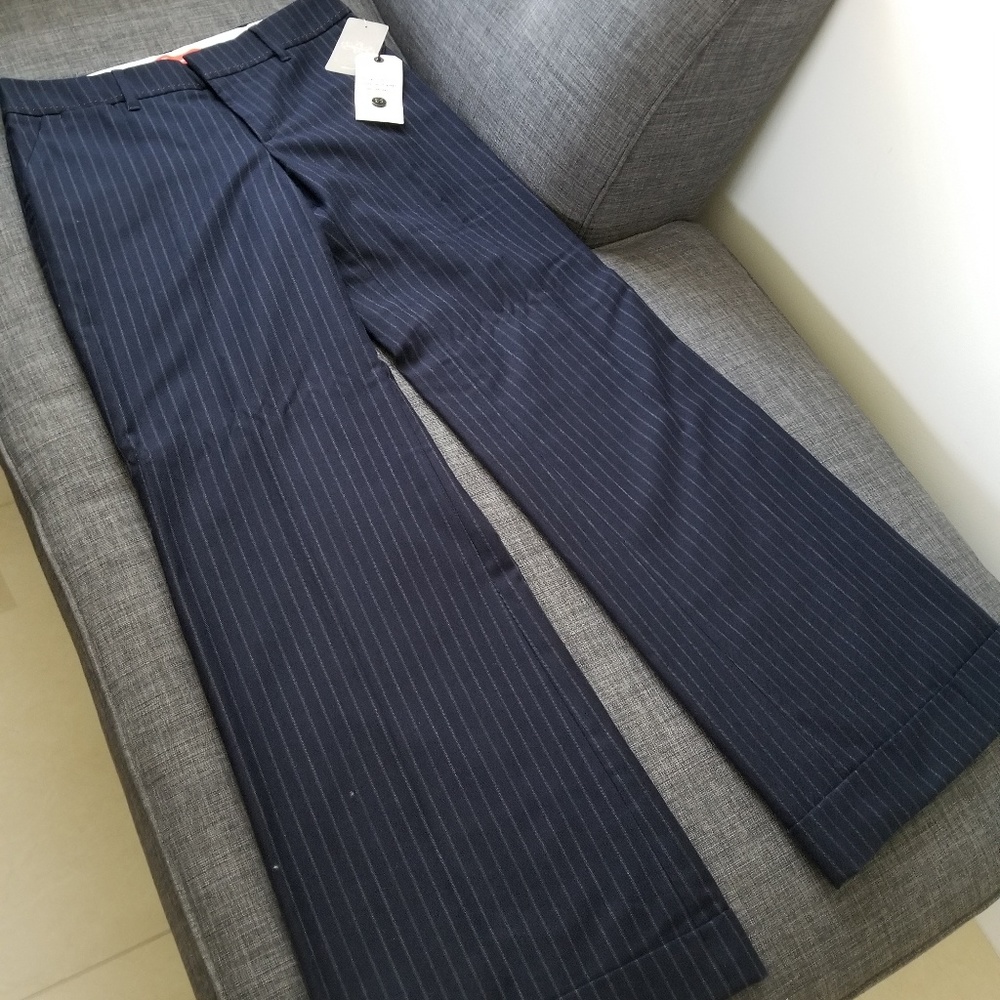 NWT Anthropologie Cartonnier cuffed navy pants